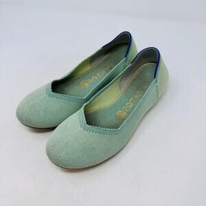 Rothy’s‎ The Flat Green Knit Ballet Flats Women’s Size 8